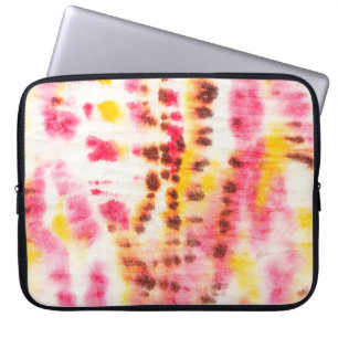 Red Artistic Dirty. Tie Dye Struktur. Grått Push P Laptop Fodral
