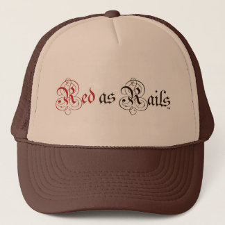 Red as Rails Unisex Mode Hat Keps