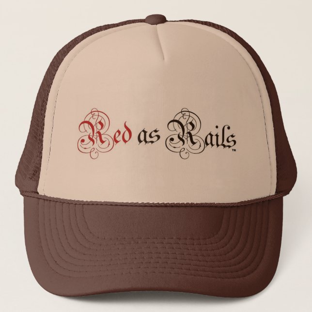 Red as Rails Unisex Mode Hat Keps (Framsida)