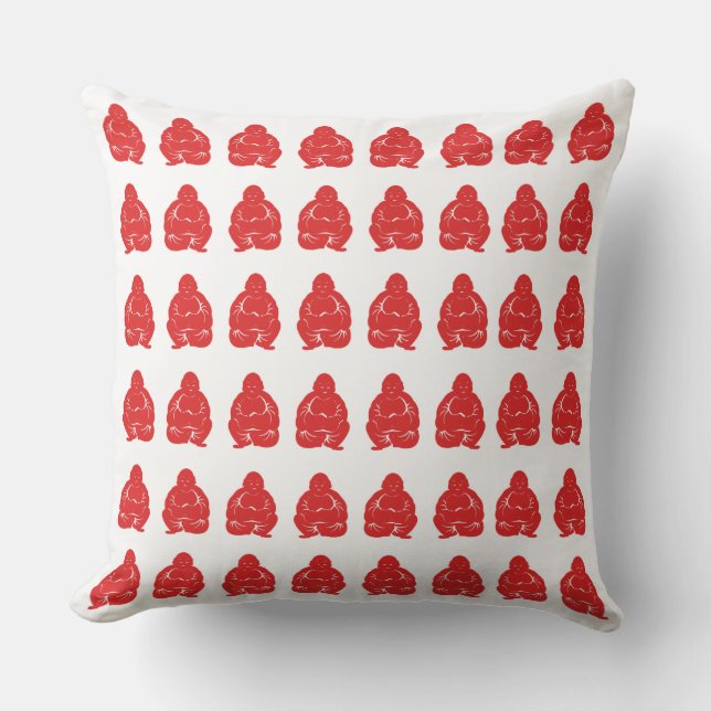 Red Asian Moods Buddah Boys Kudde (Framsida)