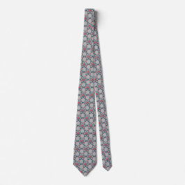 Red Atoms Design Necktie Slips