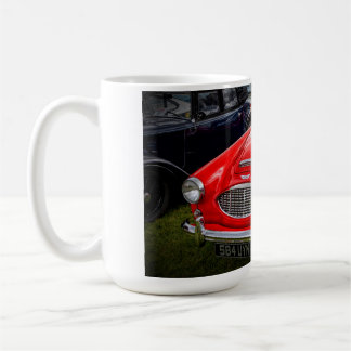 Red Austin Healey 3000 klassisk sportbil Kaffemugg