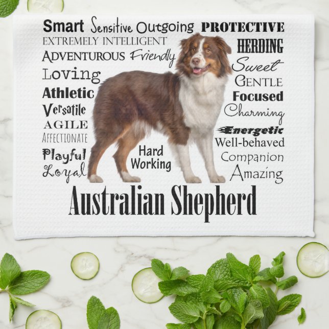 Red Australian shepherd Traits Kökshandduk (Vikta)
