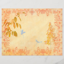 Red Autumn 2 Obelagd junkjournal Papper