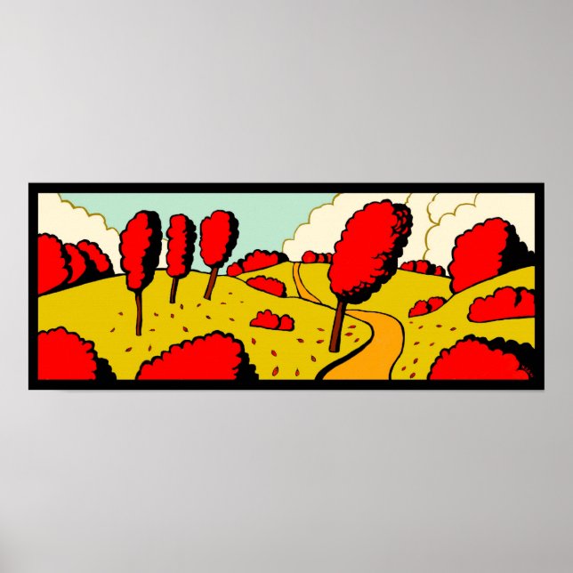 Red Autumn Poster (Framsidan)