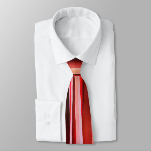 Red Äventyr Stripe Abstrakt Mönster Slips