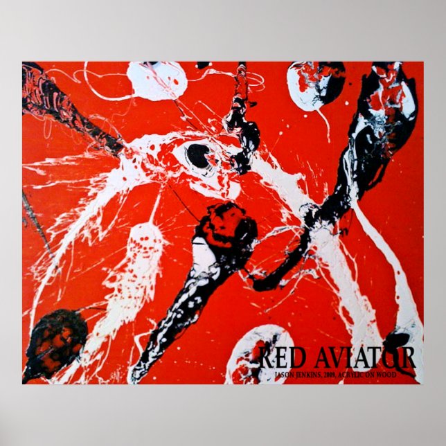 RED AVIATOR POSTER (Framsidan)