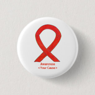 Red Awareness Anpassningsbar Art Stift Knapp