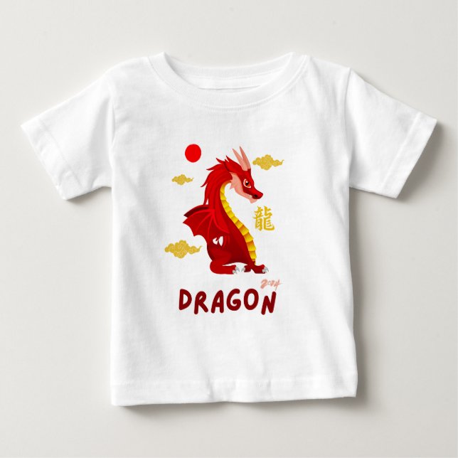 Red Baby Dragon 2024 T Shirt (Framsida)