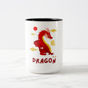 Red Baby Dragon 2024 Två-Tonad Mugg