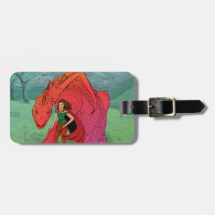 Red Baby Dragon Bagagebricka