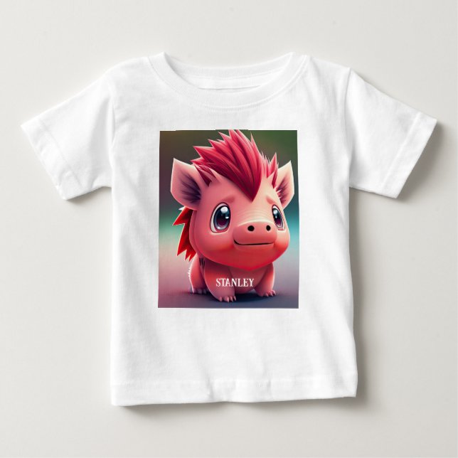 Red BABY Razorback T Shirt (Framsida)