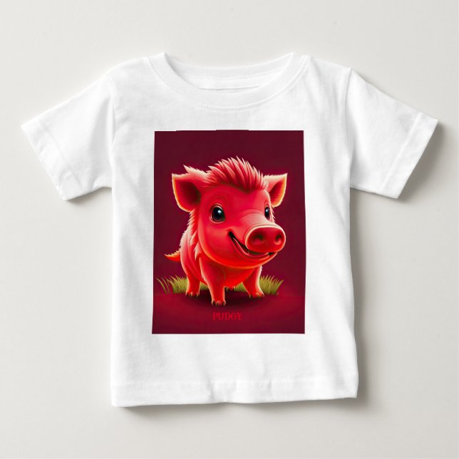 Red BABY Razorback T Shirt (Framsida)