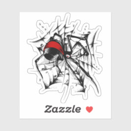 Red back spindelnät Anpassningsbar-cut Vinyl Stick Klistermärken