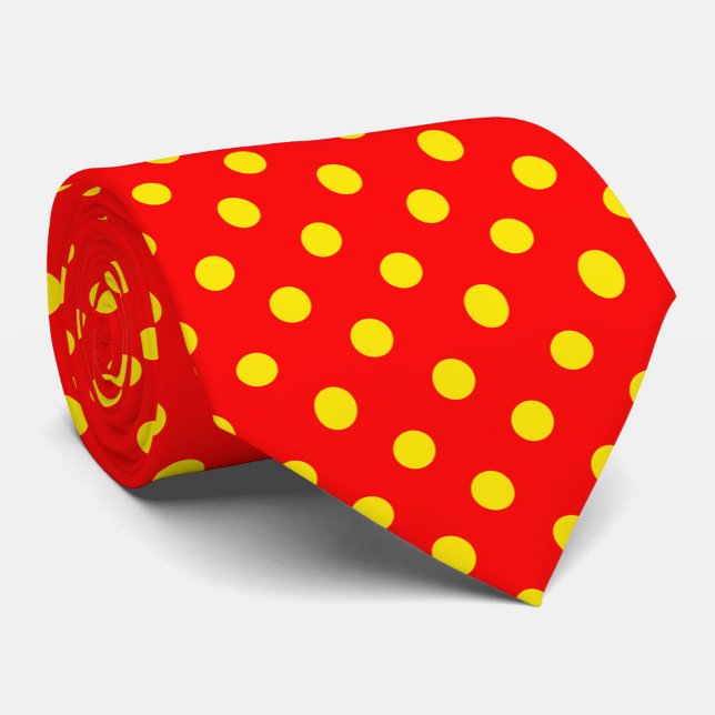 Red Background Gult Polka dots Design Slips (Skapare uppladdad)