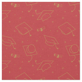 Red Background Studentmössa Toss Tyg