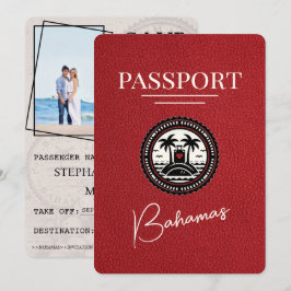 Red Bahamas Passport sparar datum Spara Datumet