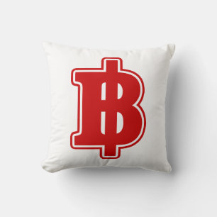 RED BAHT SIGN ฿ Thai Money Currency ฿ Kudde