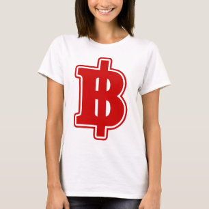 RED BAHT SIGN ฿ Thai Money Currency ฿ T Shirt