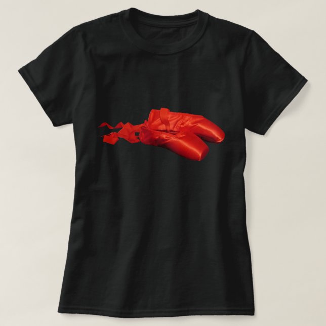 Red Ballet Shoes Tee Shirt (Design framsida)