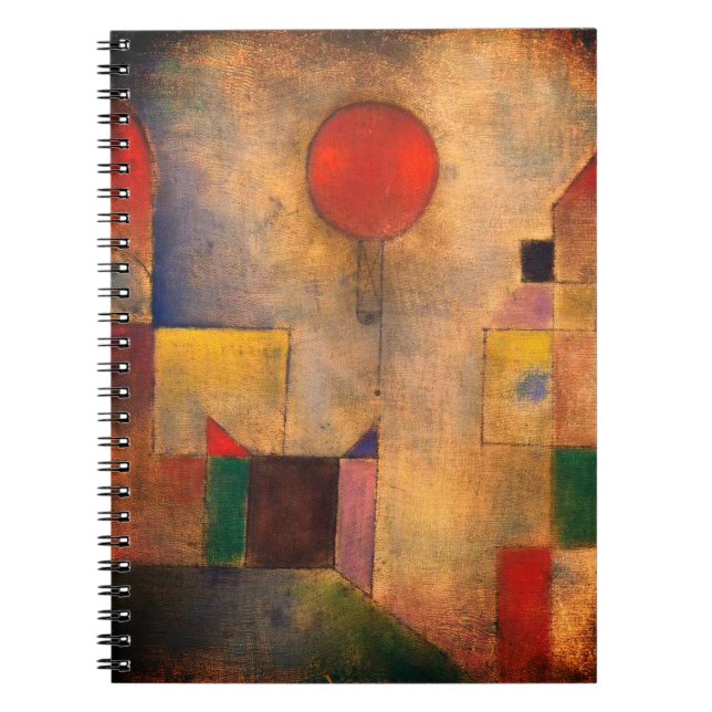 Red Balloon av Paul Klee Anteckningsbok (Framsidan)