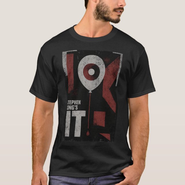 Red Balloon Horror: Classic Fear Reimagined T Shirt (Framsida)