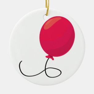 Red Balloon Julgransprydnad Keramik
