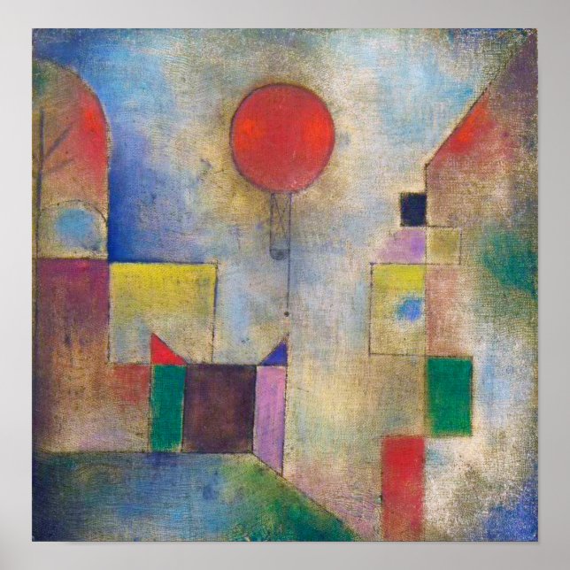 Red Balloon, Klee Poster (Framsidan)