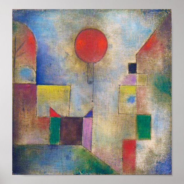 Red Balloon, Klee Poster (Framsidan)
