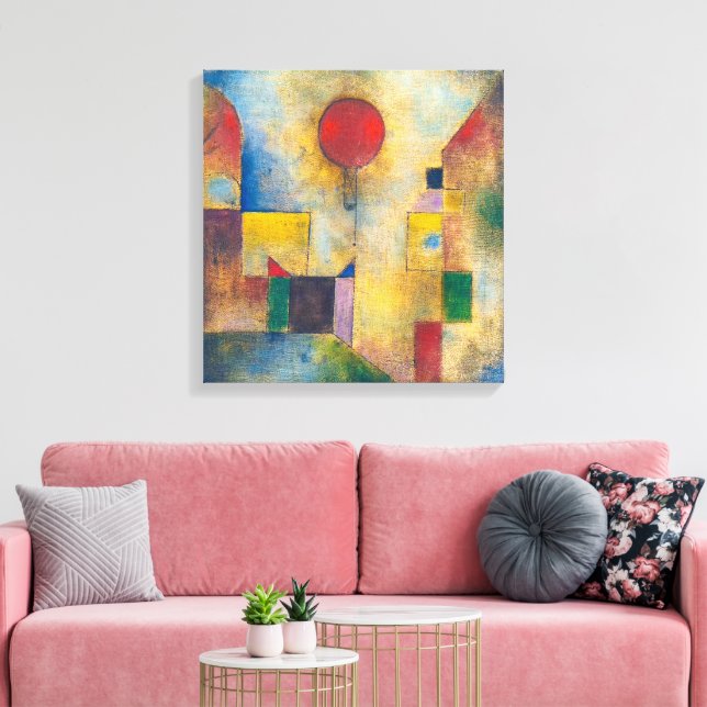 Red Balloon | Paul Klee | Canvastryck (Insitu (Vardagsrum))