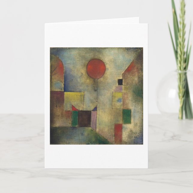 Red Balloon - Paul Klee Kort (Framsida)