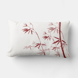 Red Bamboo Pillow Lumbarkudde