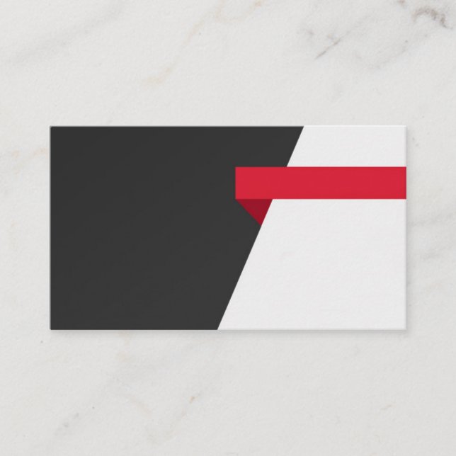 Red band visitkort (Framsida)