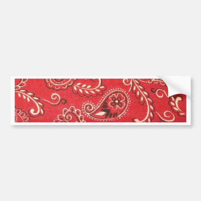 Red Bandana Bildekal (Framsidan)