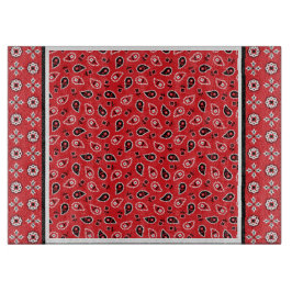 Red Bandana Boho Prints