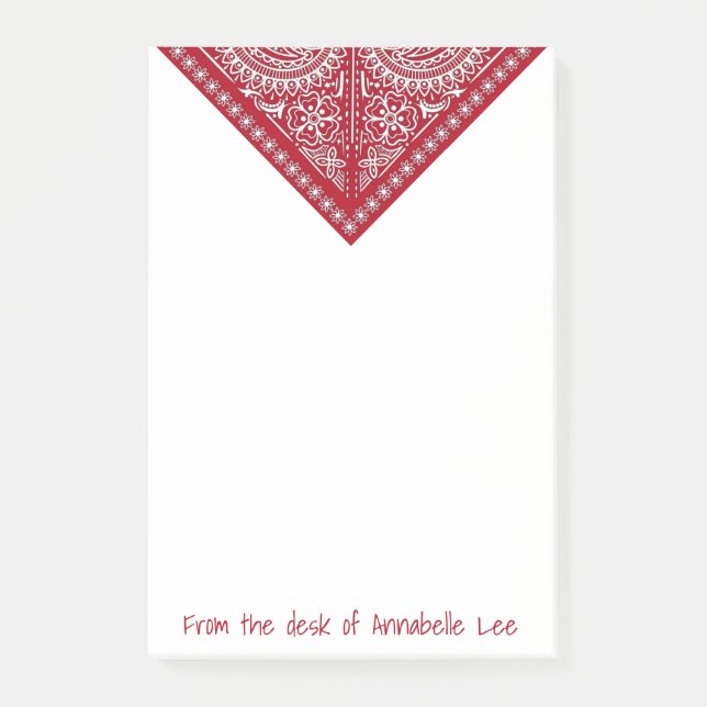 Red Bandana Post-it Notes (Framsida)