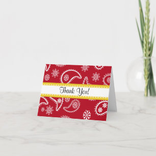 Red Bandana Tillfällen Tackkort