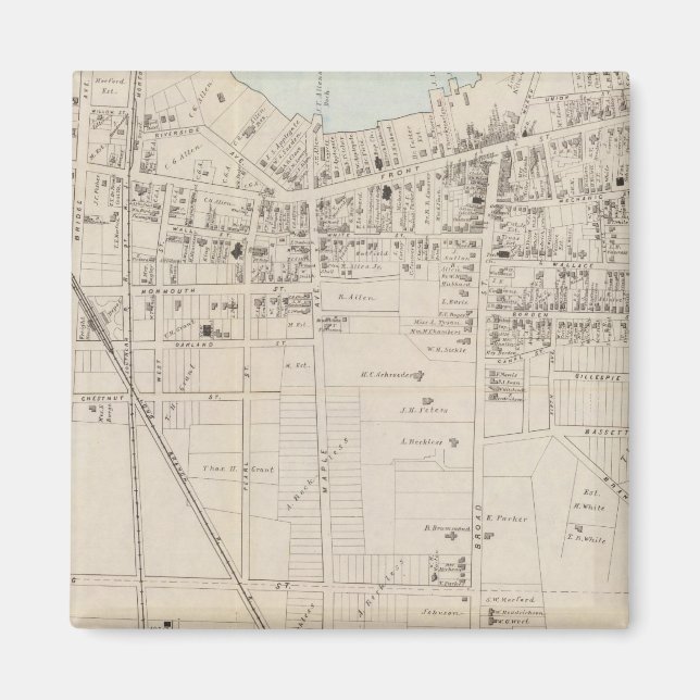 Red Bank, Ner Jersey Magnet (Framsidan)