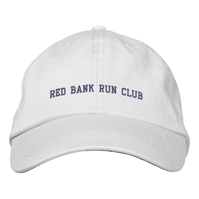 Red Bank Springa Klubb Baseball Hat Broderad Keps (Framsida)