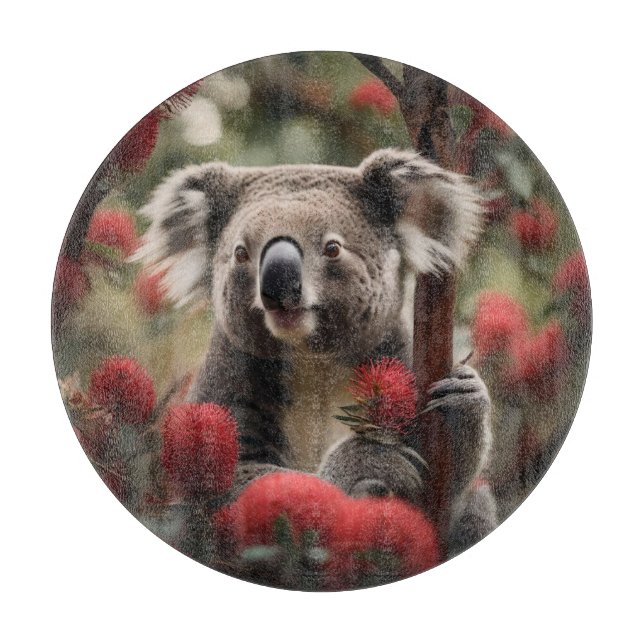 Red Banksia Träd with Koala Bear (Framsidan)