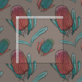 Red Banksia Watercolor - Australian Native Flower Tyg