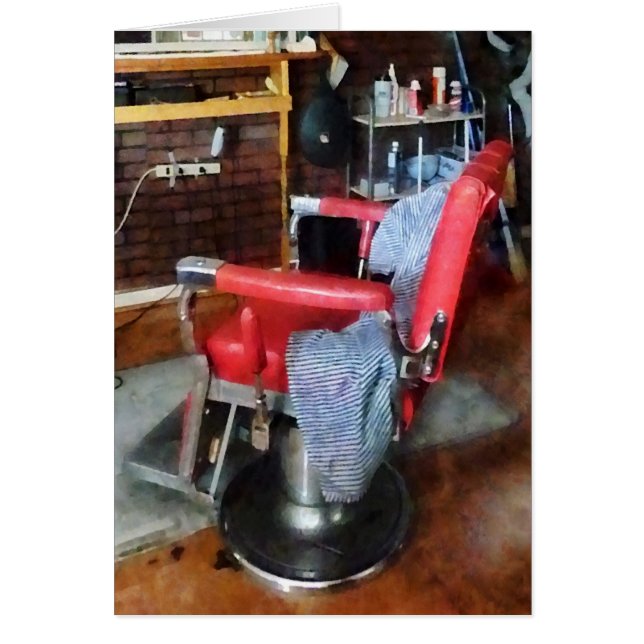 Red Barber Ordförande Hälsningskort (Framsidan)