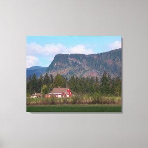 Red Barn and Mount Enumclaw Canvastryck