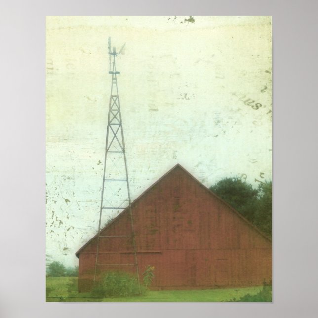 Red Barn Art Poster (Framsidan)