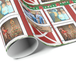 Red Barn Door 3 Photo Anpassningsbar Land Helgdag Presentpapper