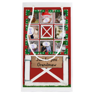 Red Barn Door Anpassningsbar 8 eller 16 Photo Gift