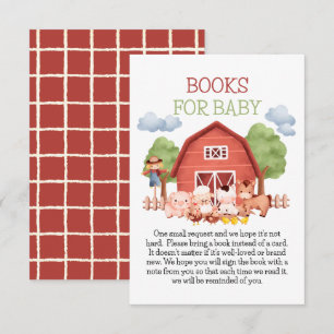 Red Barn Farm Bokar för Baby Tilläggskort