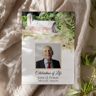 Red Barn Land Farm Firande of Life Inbjudningar