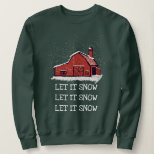 Red Barn Land Låt det snöa T Shirt