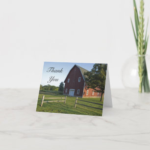 Red Barn med Fence Tack Kort